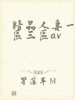 精品人妻一区二区三区av
