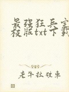 最强狂兵完本精校版txt下载