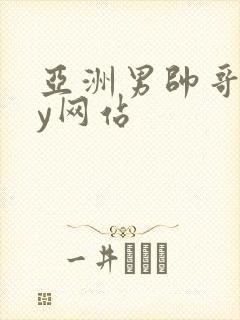 亚洲男帅哥gay网站