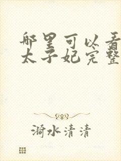 哪里可以看替嫁太子妃完整版全文阅读