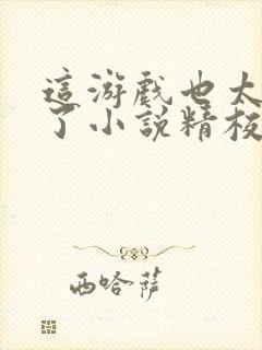 这游戏也太真实了小说精校版阅读