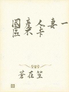 国产人妻一区二区不卡