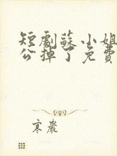 短剧苏小姐你老公掉了免费观看封面