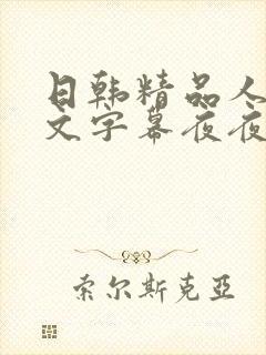 日韩精品人妻中文字幕夜夜骚