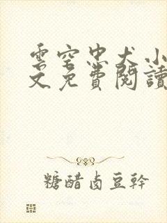 云空忠犬小说全文免费阅读