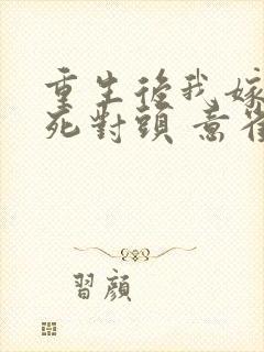 重生后我嫁给了死对头 意雀封面