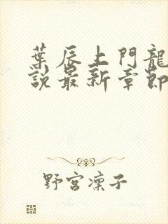 叶辰上门龙婿小说最新章节