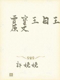 贾宝玉日王夫人原文