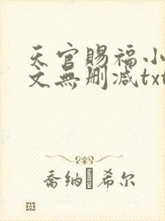 天官赐福小说全文无删减txt