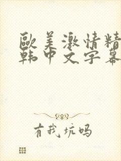 欧美激情精品日韩中文字幕