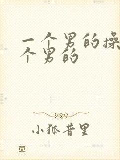 一个男的操另一个男的