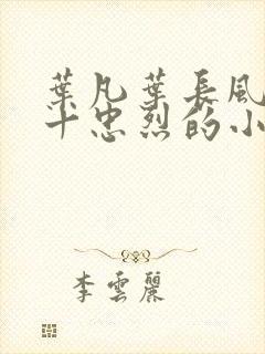 叶凡叶长风一门十忠烈的小说小说封面