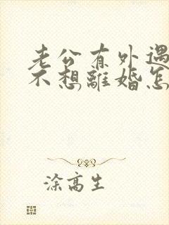 老公有外遇了我不想离婚怎么办