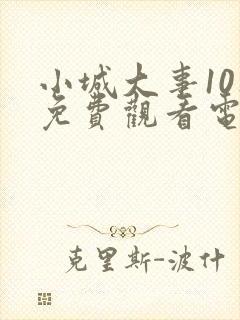 小城大事10集免费观看电视剧播放