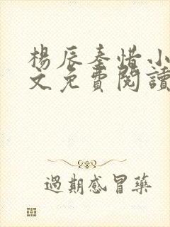 杨辰秦惜小说全文免费阅读无弹窗