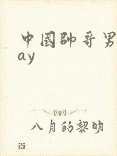 中国帅哥男同gay