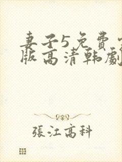 妻子5免费完整版高清韩剧在线播放封面