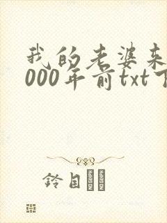 我的老婆来自1000年前txt下载封面