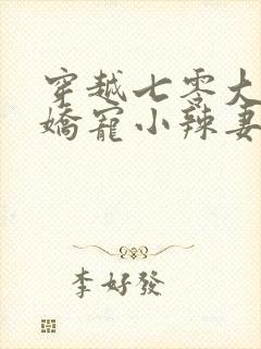穿越七零大佬的娇宠小辣妻