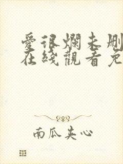 爱很烂未删减版在线观看免费完整版封面