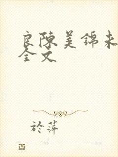 良陈美锦未删减全文