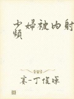 少妇被内射的视频