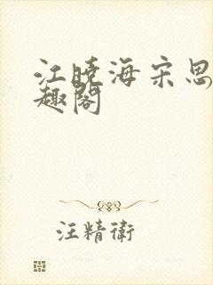 江晓海宋思雨笔趣阁封面