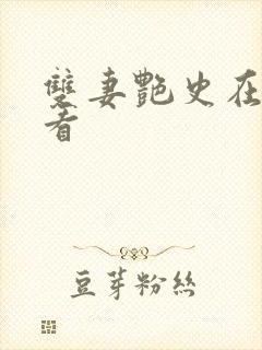 双妻艳史在线观看