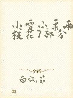 小雪小柔两个大校花7部分