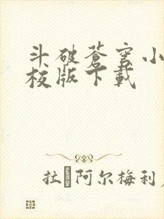 斗破苍穹小说精校版下载封面