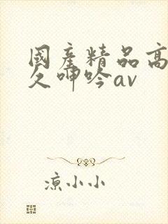 国产精品高潮久久呻吟av