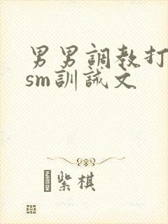 男男调教打屁股sm训诫文