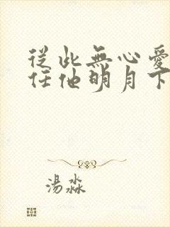 从此无心爱良夜任他明月下全诗