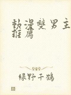 动漫双男主国漫推荐封面