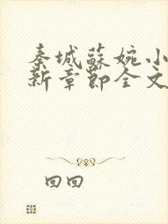 秦城苏婉小说最新章节全文封面