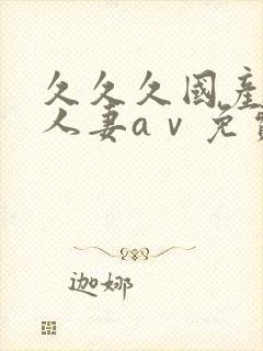 久久久国产精品人妻aⅴ免费