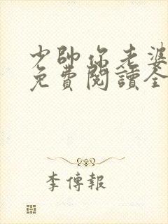 少帅你老婆又跑免费阅读全文