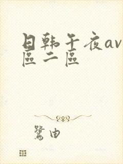 日韩午夜av一区二区