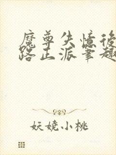 魔尊失忆后被各路正派笔趣阁