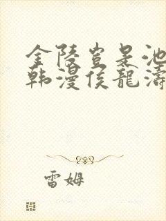 金陵岂是池中物韩漫侯龙涛封面