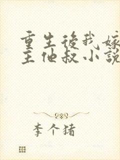 重生后我嫁给男主他叔小说封面