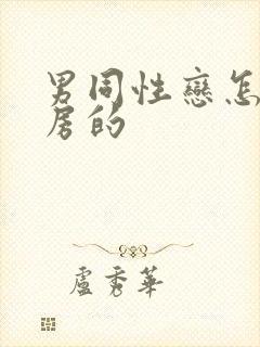 男同性恋怎么同房的封面