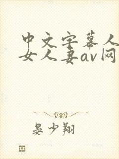 中文字幕人妻熟女人妻av网站