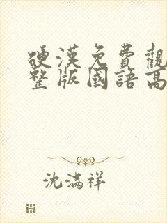 硬汉免费观看完整版国语高清