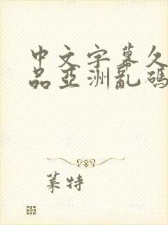 中文字幕久久精品亚洲乱码