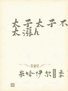 太子太子不要了太涨h封面