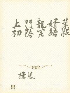 上门龙婿叶辰萧初然完结版已免费