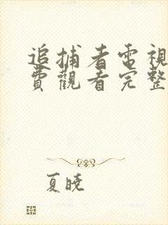 追捕者电视剧免费观看完整版高清