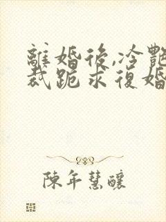 离婚后,冷艳总裁跪求复婚,
