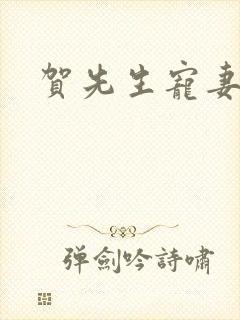 贺先生宠妻无度封面